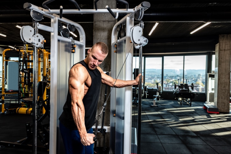 1-Arm Triceps Cable Press Down